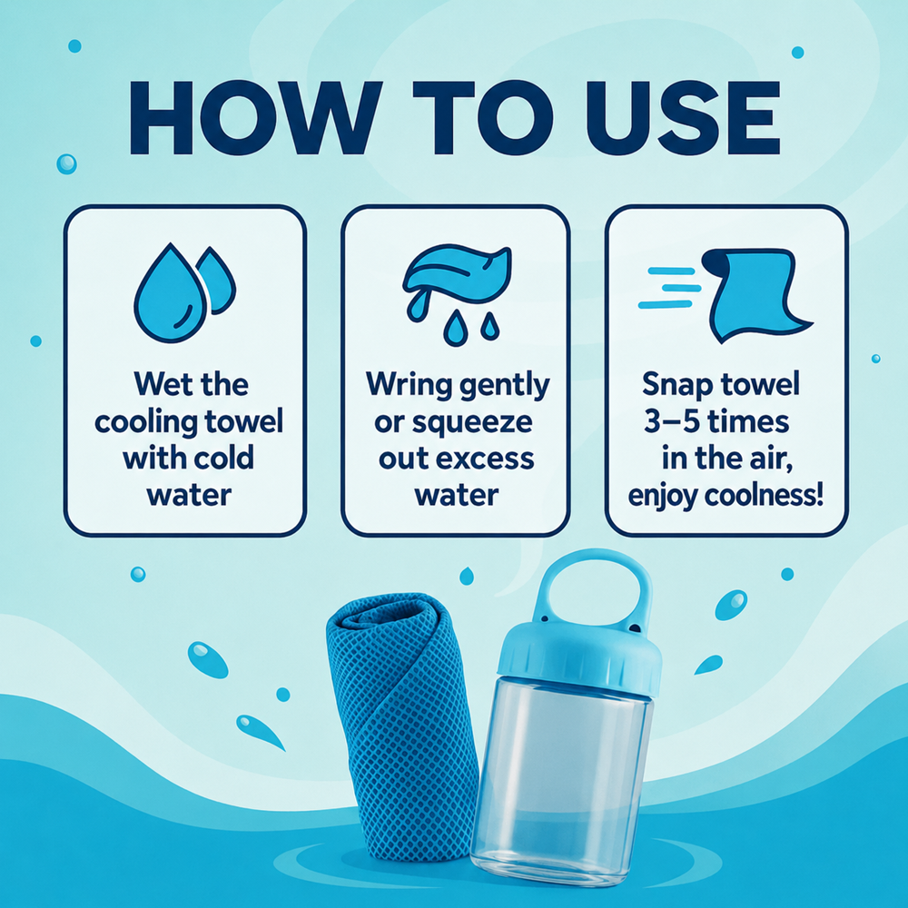🎁Top Father’s Day Gifts🎁Beat The Heat In Seconds ❄️ Cooling Towel❄️