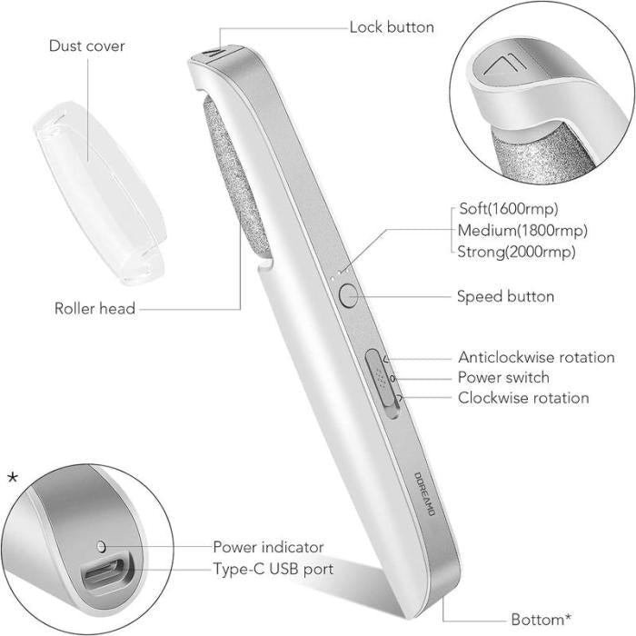 60%off🔥Last Day Special Price £16.99!!💥-🎁Portable Electric Feet Callus Remover (Copy)