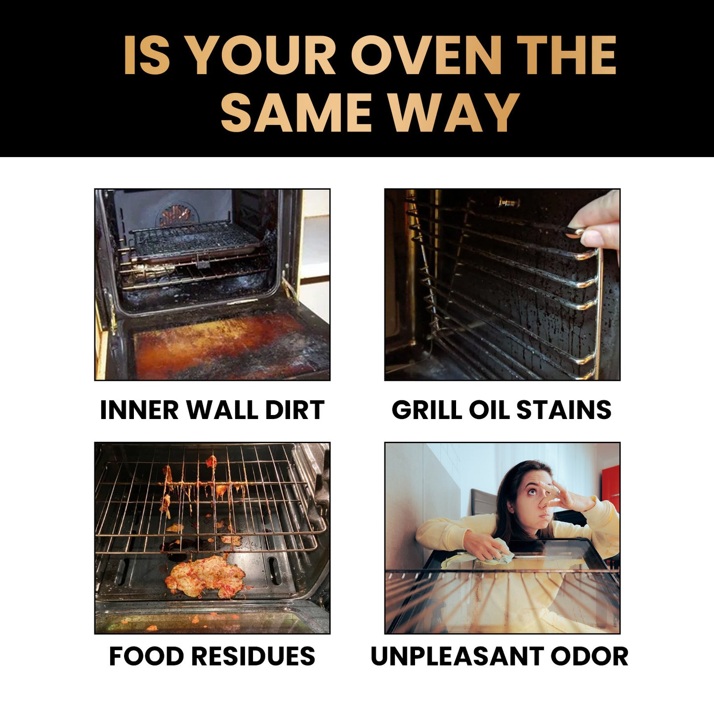 🧼 BUY 2 GET 1 FREE! ✨ Oven & Grill Cleaner Spray – Dissolves Grease in 5 Mins, No Scrubbing & Eliminates Odors 🔥