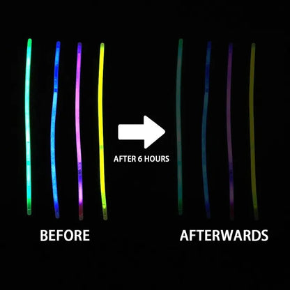 ✨ 10–50Pcs Fluorescence Sticks – Multicolor Glowing Sticks 🌈 Bright Colorful Light • 🔄 Bendable Glow Bracelets 🥳 Perfect for Parties & Night Events