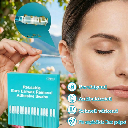 Reusable Earwax Removal Adhesive Swabs