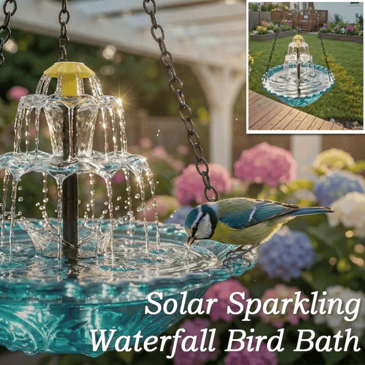 🔥🔥2026 Spring Sale 50% Off--🐦Solar Cascade Hanging Bird Bath Fountain