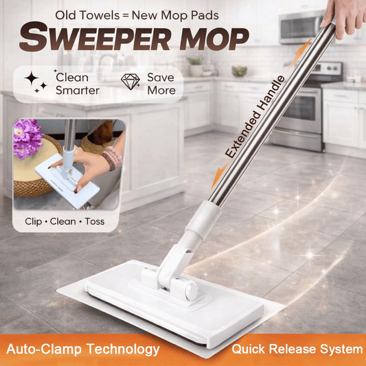 🎉Flash Sale(🚀55%OFF)🧹Disposable Dust Mop with 10 Reusable Cloths