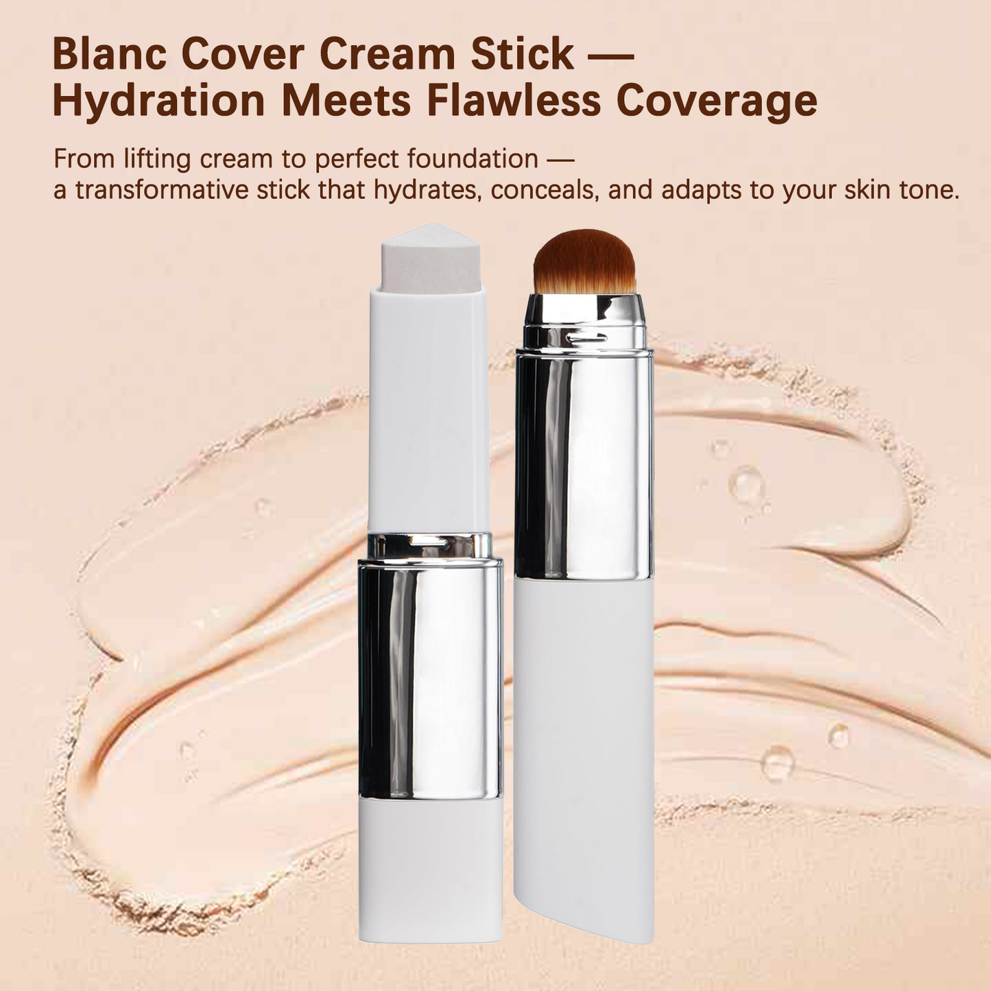 💥2026 Hot Sale💥⏰💕🌟Cream Stick V White Korean Color-Changing Foundation Stick with Volufiline