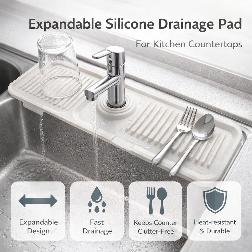 Silicone Self-Draining Sink Mat🔥🔥 Buy 2 Get 1 Free🔥🔥