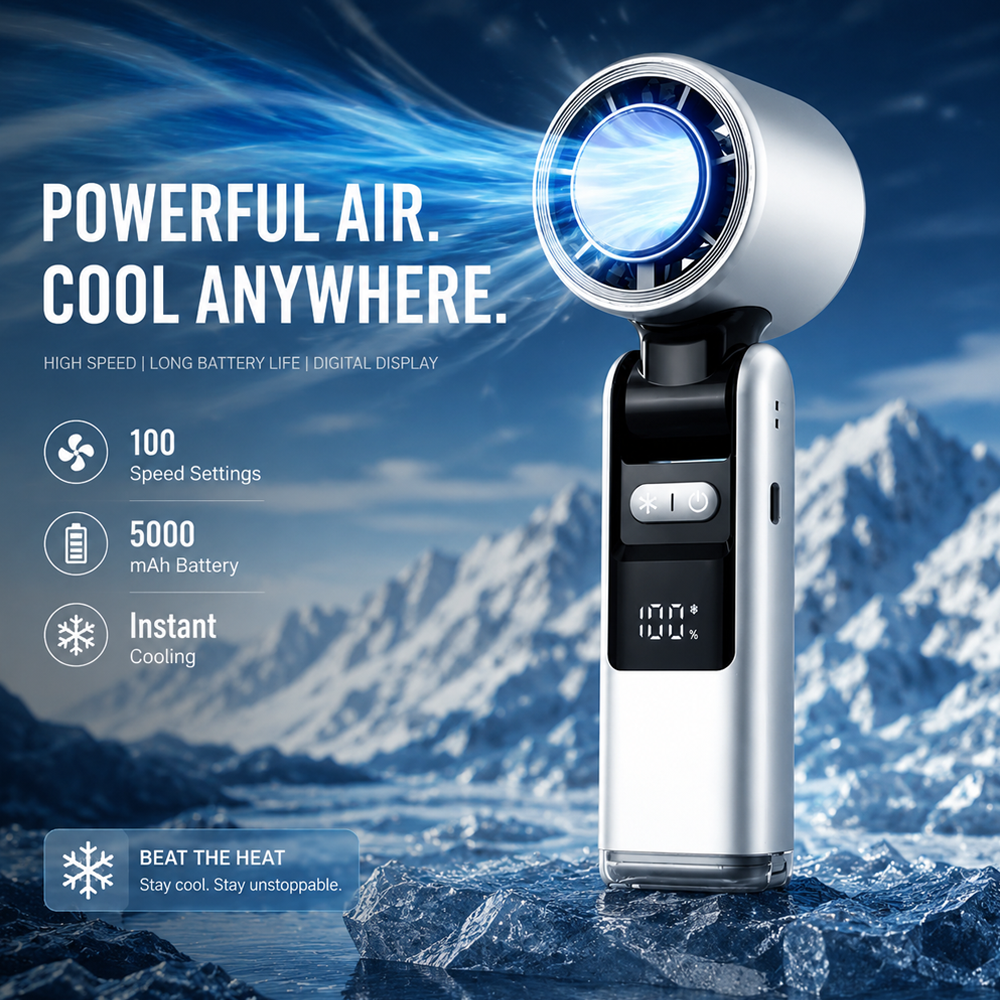 Mini Ice Cold Fan 🔥 HOT SALE ONLY 50 PLACES🔥