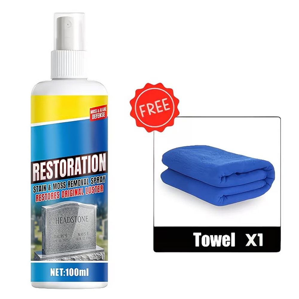 60% off⏰BUY 2 GET 1 FREE!🎁Headstone Cleaning & Restoration Spray – Remove Stains Instantly (Copy)