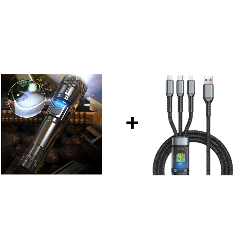 Super Strong Light Zoomable Flashlight