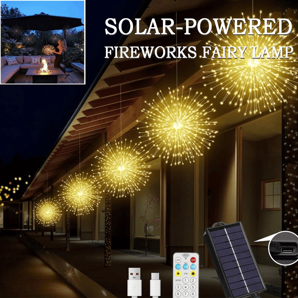 60%off🔥40% discount while stocks last!🎉Solar fireworks fairy lights for gardens and parties (Copy)