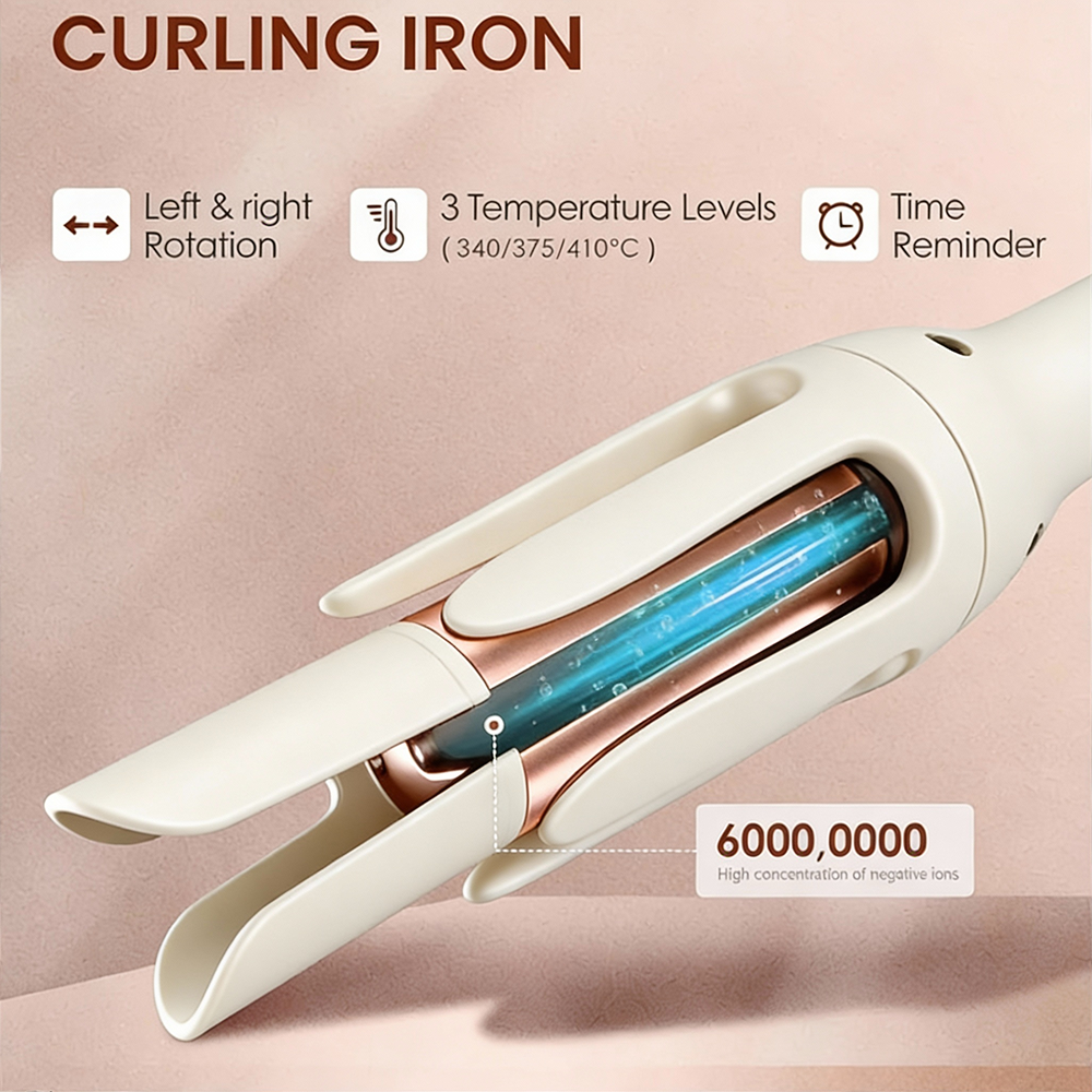 🎉 New Year Special Offer: 60% OFF 💖 Next-Gen Automatic Ceramic Heated Curling Wand -Remifa®
