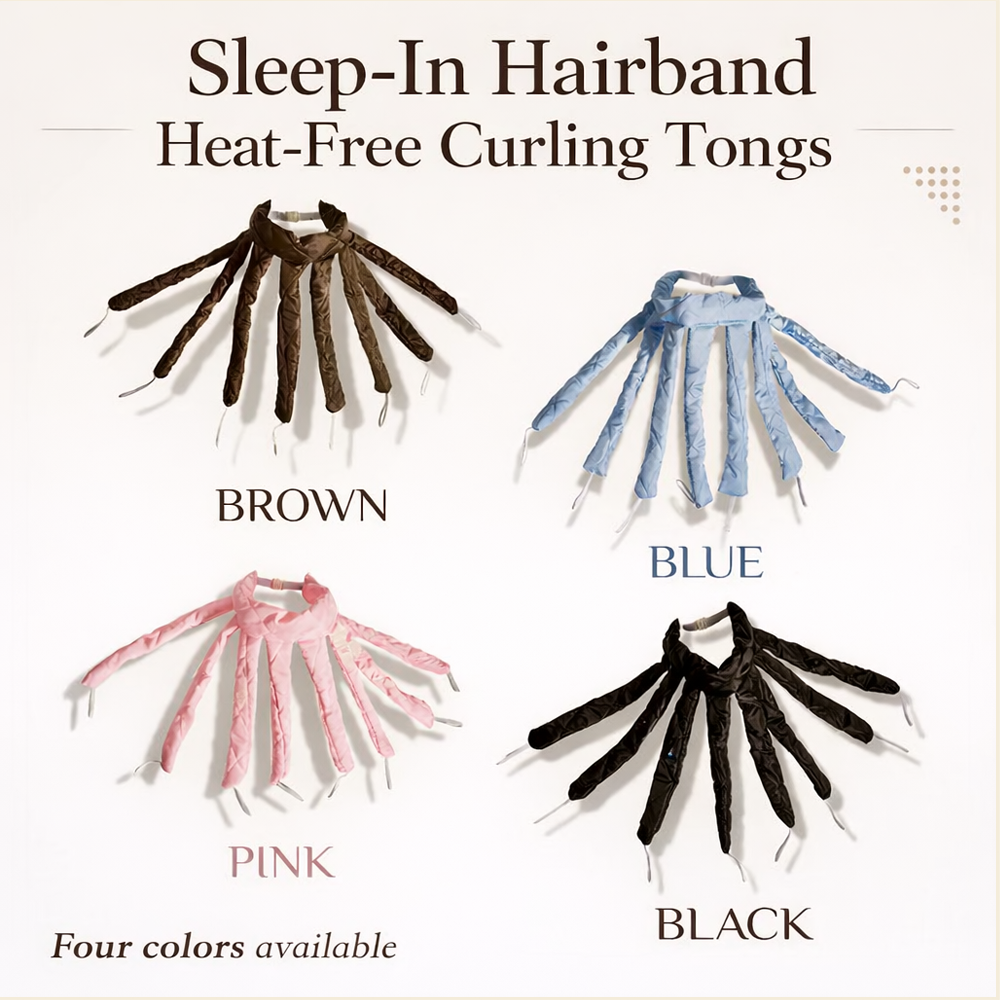💥HOT SALE💥Sleep-in hairband Heat-free curling tongs🧑‍🦱🥰