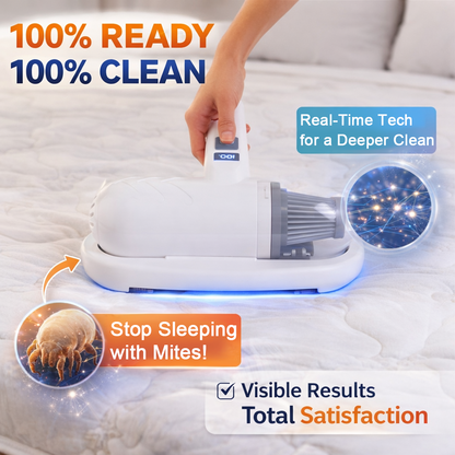 60%off🌟Fully upgraded⚡50K+ SOLD!💝Bed vacuum cleaner with UV-C light – beating, vacuuming, and UV sterilization all in one!💥 (Copy)