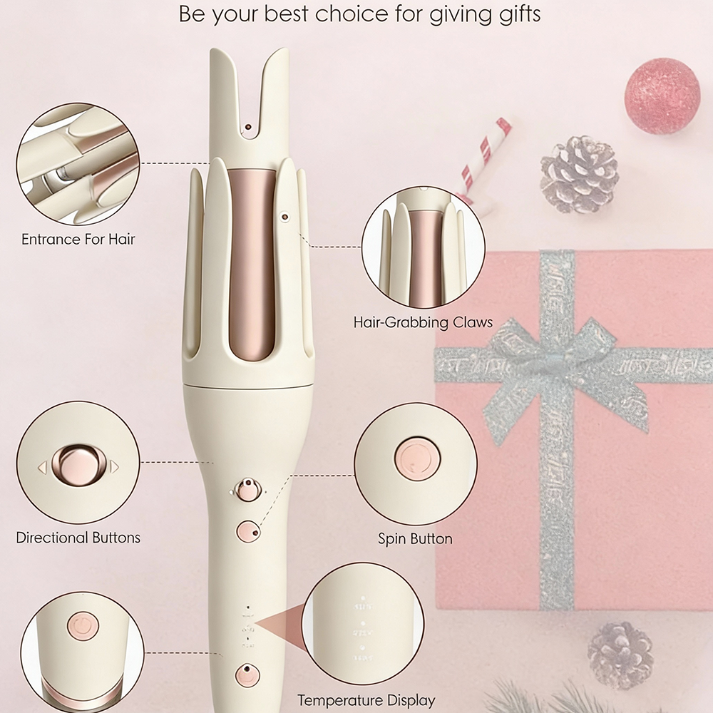 🎉 New Year Special Offer: 60% OFF 💖 Next-Gen Automatic Ceramic Heated Curling Wand -Remifa®