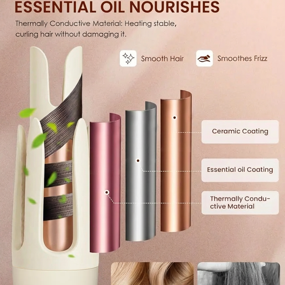 🎉 New Year Special Offer: 60% OFF 💖 Next-Gen Automatic Ceramic Heated Curling Wand -Remifa®