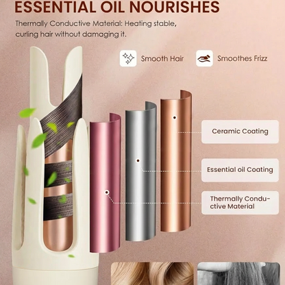 🎉 New Year Special Offer: 60% OFF 💖 Next-Gen Automatic Ceramic Heated Curling Wand -Remifa®