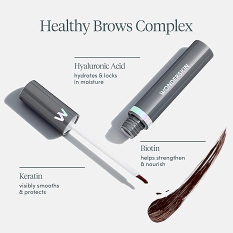 💜Wonderskin WONDER BLADING Dream Brow Gel Serum – Waterproof, Volumising, Buildable Colour & Brow-Boosting Care for Fuller, Healthier Brows Makeup