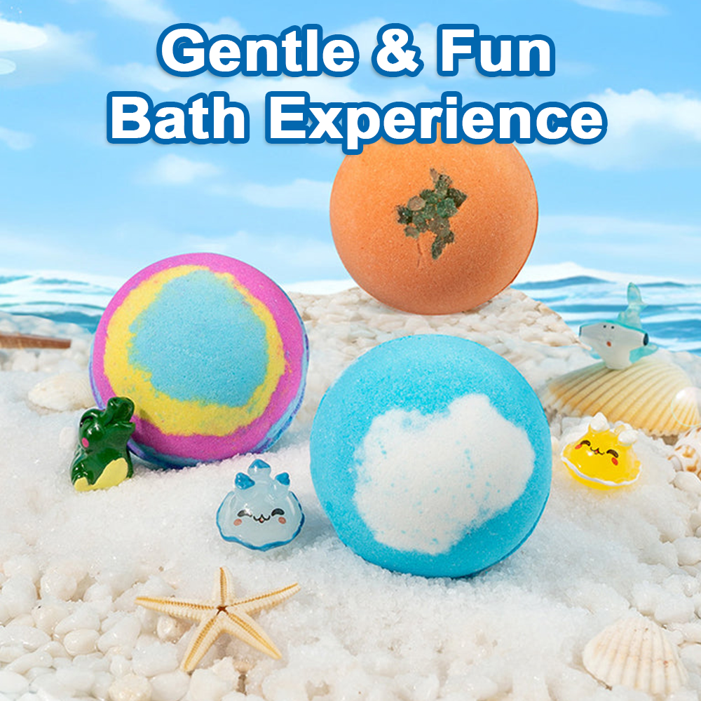 🛁 [12-piece gift set with bath bombs for children 💙] – A new surprise from the underwater world every day for 12 days! 🐳 🎁