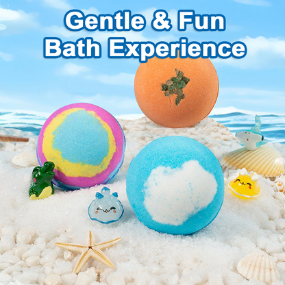 🛁 [12-piece gift set with bath bombs for children 💙] – A new surprise from the underwater world every day for 12 days! 🐳 🎁