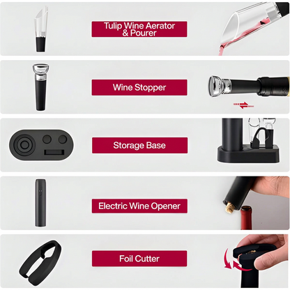 Electric Wine Opener Set