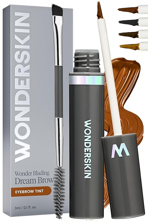 💜Wonderskin WONDER BLADING Dream Brow Gel Serum – Waterproof, Volumising, Buildable Colour & Brow-Boosting Care for Fuller, Healthier Brows Makeup