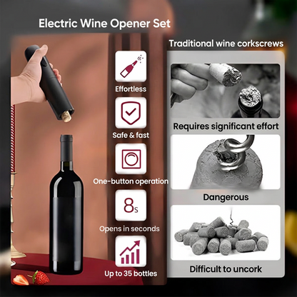 Electric Wine Opener Set