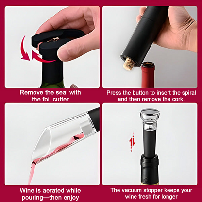 Electric Wine Opener Set