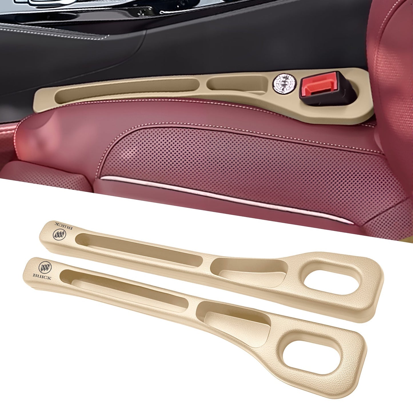 🚗Stop Losing Your Phone Between Car Seats💺🌟Universal Seat-Gap Filler • Double-Slot Organizer🌟