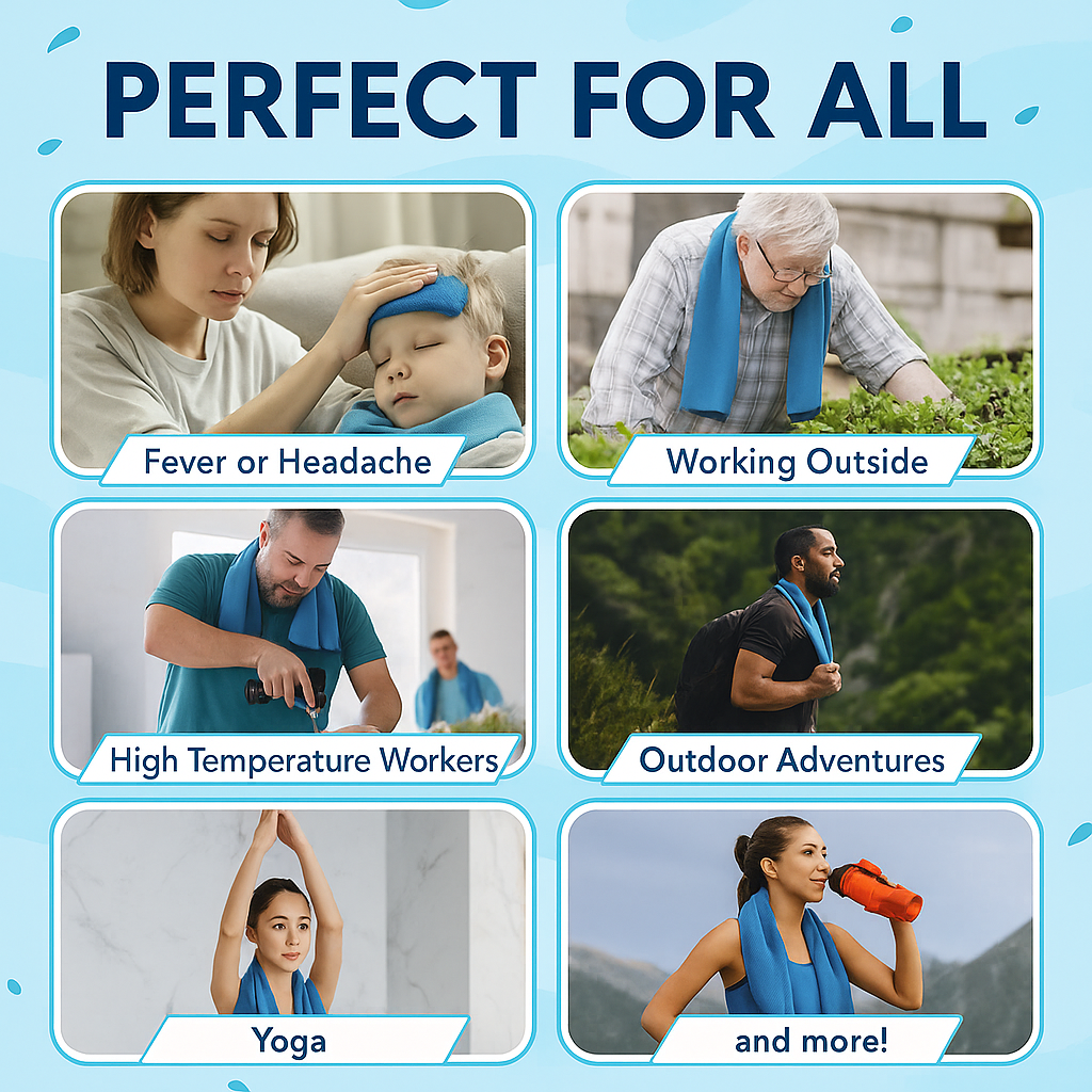 🎁Top Father’s Day Gifts🎁Beat The Heat In Seconds ❄️ Cooling Towel❄️