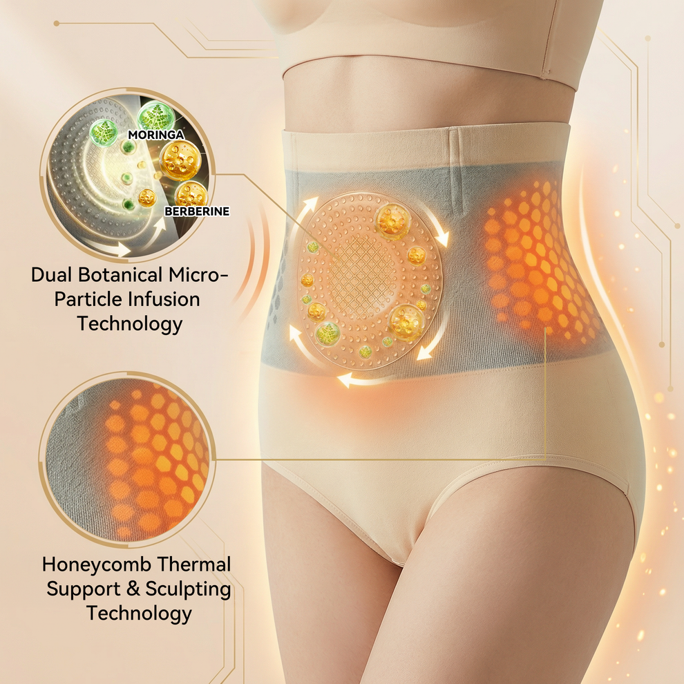 Moringa & Berberine 4-in-1 Microparticle Sculpting & Fat-Burning Shorts