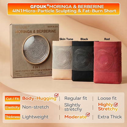 Moringa & Berberine 4-in-1 Microparticle Sculpting & Fat-Burning Shorts