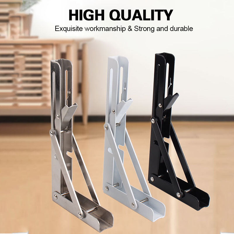 📚 Instant Fold Multi-Use Bracket – Declutter Kitchen/Study, Space-Saving & Sturdy Organizer in Seconds ✨