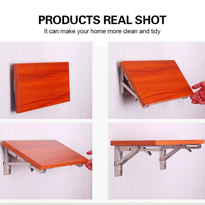 📚 Instant Fold Multi-Use Bracket – Declutter Kitchen/Study, Space-Saving & Sturdy Organizer in Seconds ✨