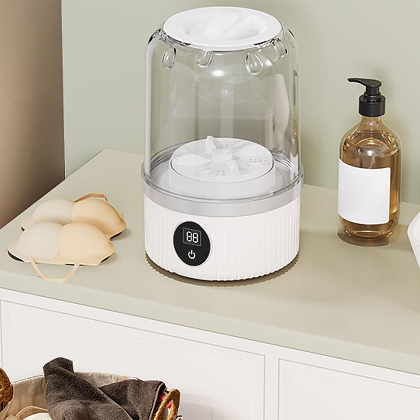 🔥Flash Sale(🚀50%OFF)⏳Portable small washing machine