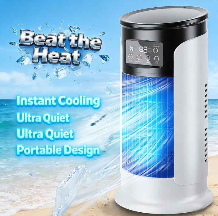 ️New Evaporative Air Conditioner - Compact USB Desk Fan, 300ml Tank P ...