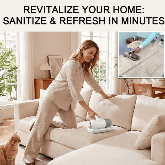 🎉Flash Sale(🚀50%OFF)⚡50K+ SOLD!💝Bed vacuum cleaner with UV-C light – beating, vacuuming, and UV sterilization all in one!💥