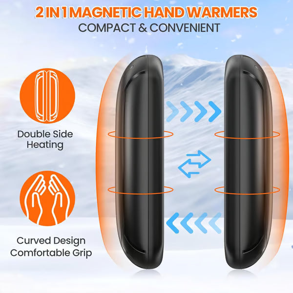 🎁2 Packs Magnetic Hand Warmers Rechargeable -Remifa®