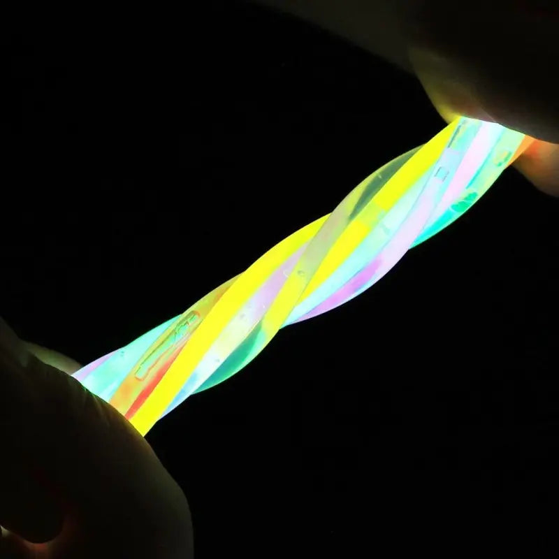 ✨ 10–50Pcs Fluorescence Sticks – Multicolor Glowing Sticks 🌈 Bright Colorful Light • 🔄 Bendable Glow Bracelets 🥳 Perfect for Parties & Night Events