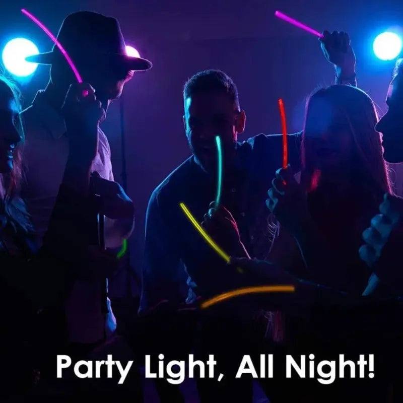 ✨ 10–50Pcs Fluorescence Sticks – Multicolor Glowing Sticks 🌈 Bright Colorful Light • 🔄 Bendable Glow Bracelets 🥳 Perfect for Parties & Night Events