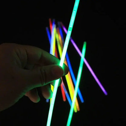 ✨ 10–50Pcs Fluorescence Sticks – Multicolor Glowing Sticks 🌈 Bright Colorful Light • 🔄 Bendable Glow Bracelets 🥳 Perfect for Parties & Night Events