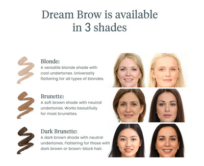 💜Wonderskin WONDER BLADING Dream Brow Gel Serum – Waterproof, Volumising, Buildable Colour & Brow-Boosting Care for Fuller, Healthier Brows Makeup