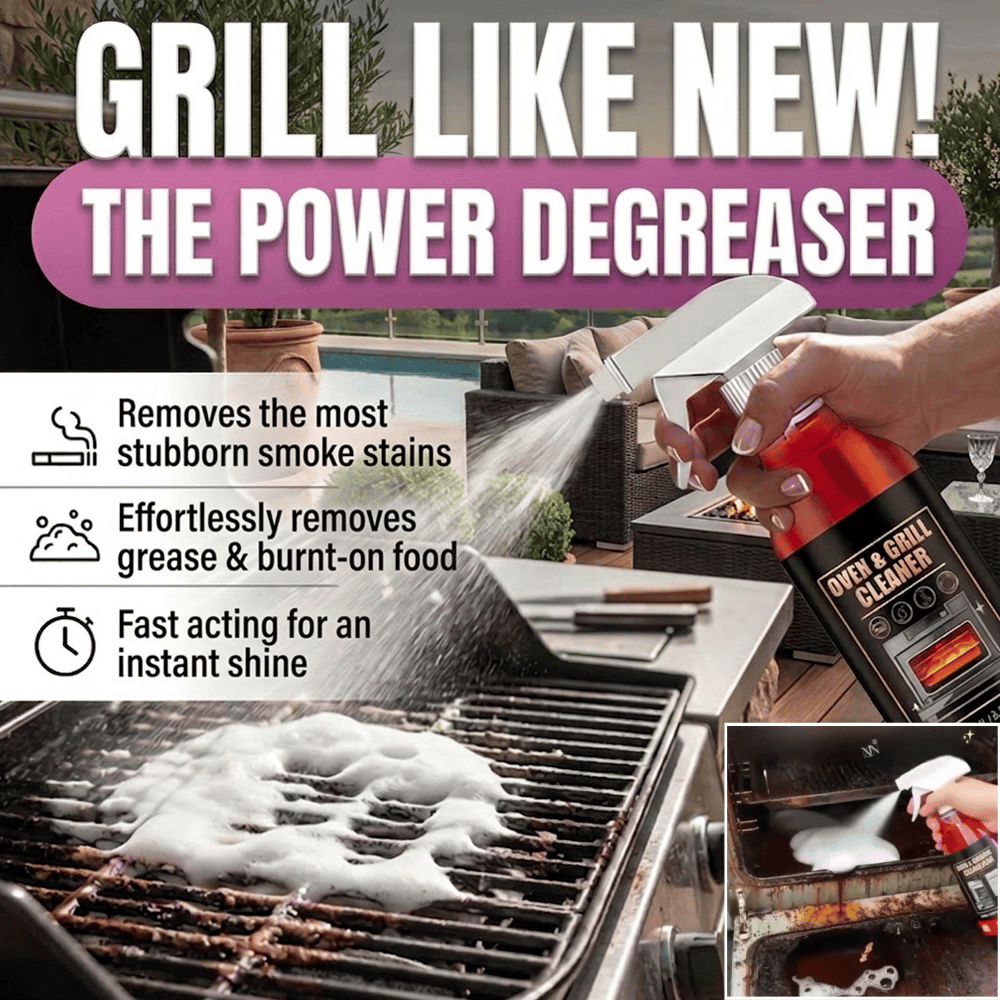 60%off🧼 BUY 2 GET 1 FREE! ✨ Oven & Grill Cleaner Spray – Dissolves Grease in 5 Mins, No Scrubbing & Eliminates Odors 🔥  21 Reviews (Copy)