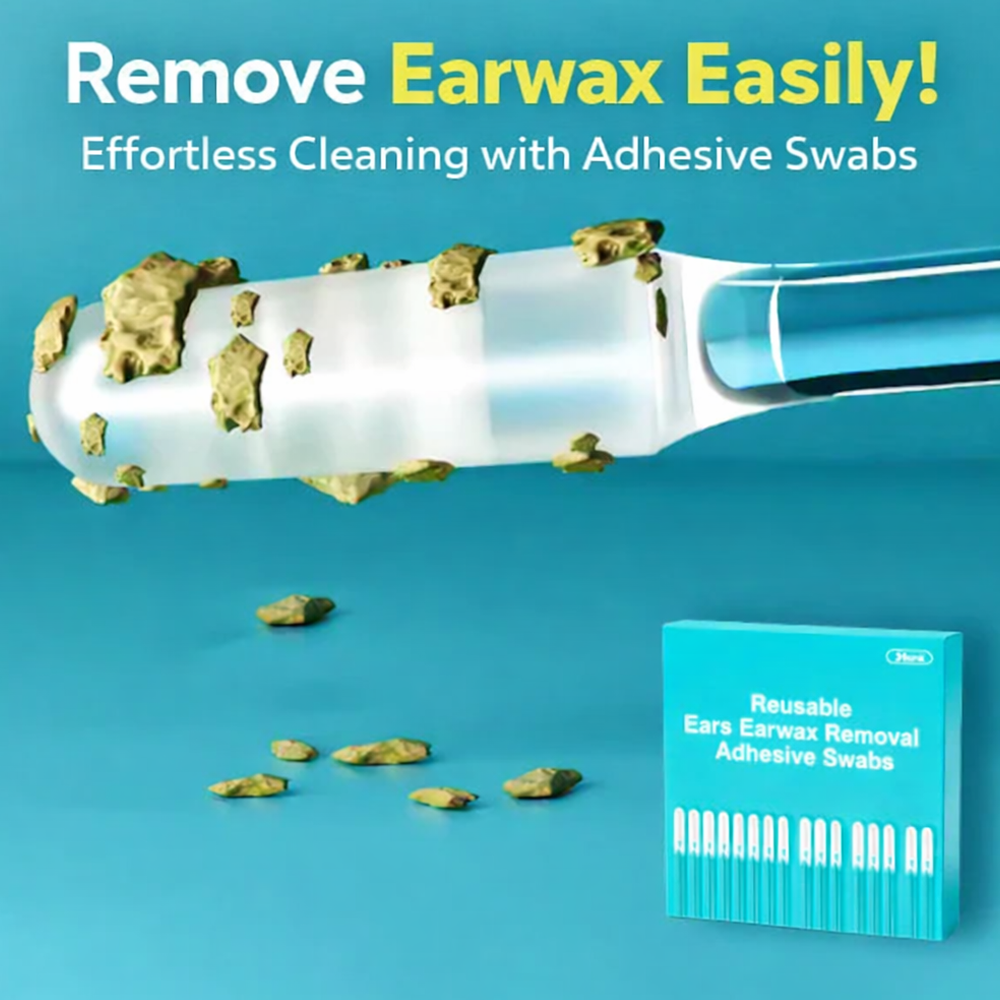 Reusable Earwax Removal Adhesive Swabs