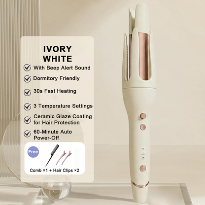 🎉 New Year Special Offer: 60% OFF 💖 Next-Gen Automatic Ceramic Heated Curling Wand -Remifa®