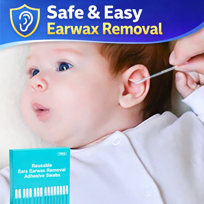 Reusable Earwax Removal Adhesive Swabs