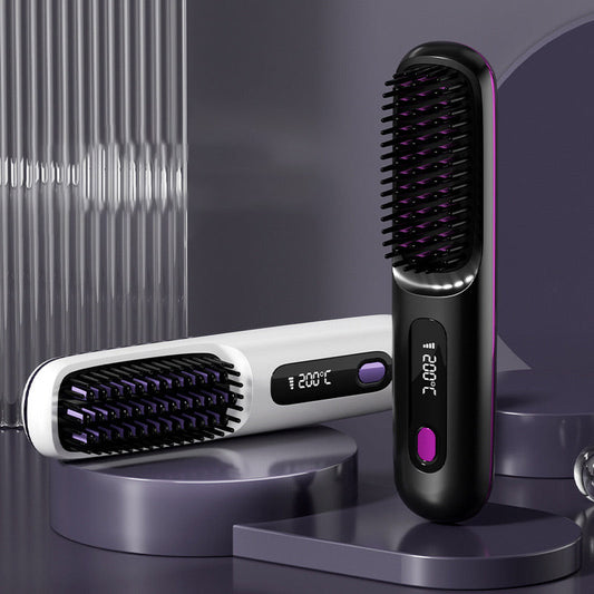 🎁Flash Sale(🚀50%OFF)💖Cordless Ceramic Heated Hair Straightening Comb