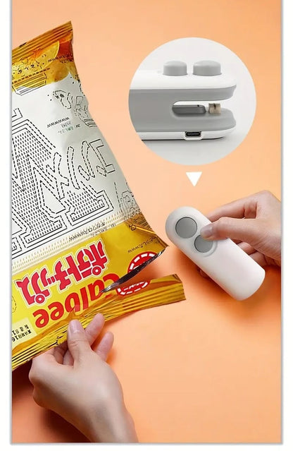 💥Mini Sealer Small Household Hand Pressure Sealer Portable Snack Plastic Bag Heat Sealing Machine -Remifa®
