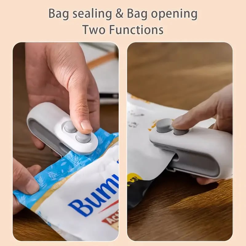 💥Mini Sealer Small Household Hand Pressure Sealer Portable Snack Plastic Bag Heat Sealing Machine -Remifa®