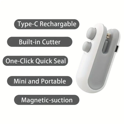💥Mini Sealer Small Household Hand Pressure Sealer Portable Snack Plastic Bag Heat Sealing Machine -Remifa®