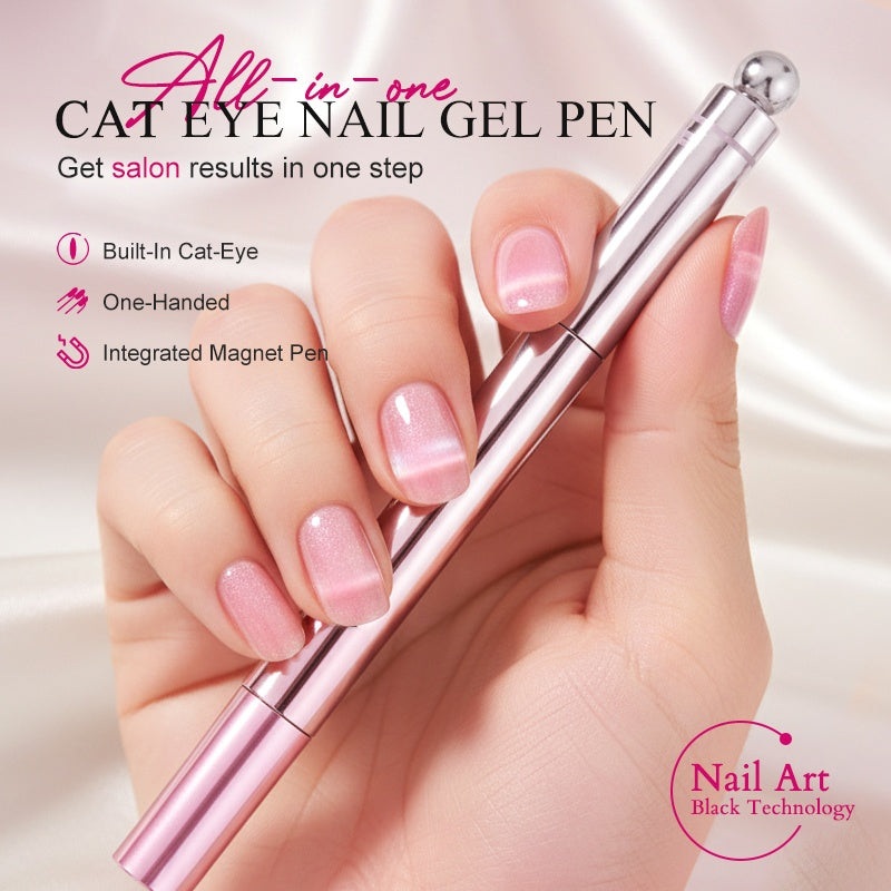 📢📢Buy 2 Get 1 Free!⏰All-in-One Cat Eye Nail Gel Pen – Get a hypnotic cat-eye effect in one stroke! Magnetic gel, lasting shine, salon magic at home. 🖤🌌