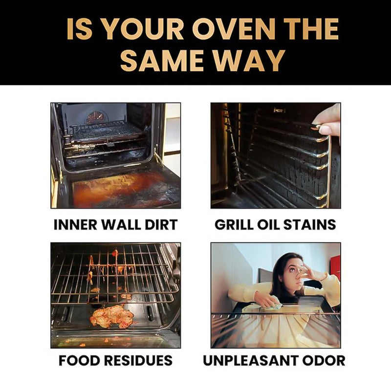 🧼 BUY 2 GET 1 FREE! ✨ Oven & Grill Cleaner Spray – Dissolves Grease in 5 Mins, No Scrubbing & Eliminates Odors 🔥